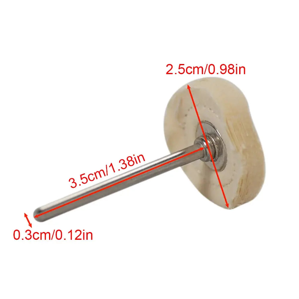 5 Pieces 25mm Cloth Polishing Wheels Buffing Pads For Jewelry And Metal Finishing On Dremel Rotary Tools