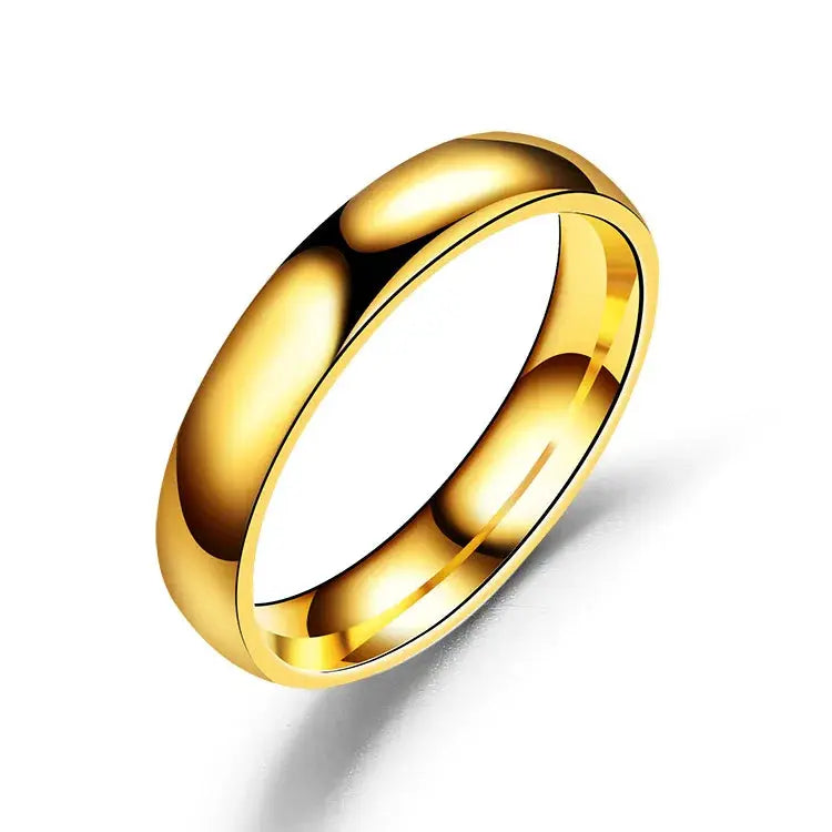 2mm Rose Gold Stainless Steel Ring For Women And Girls Minimalist Fashion Jewelry Gift