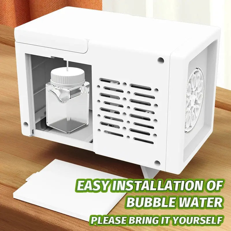 10 Hole Automatic Bubble Machine Handheld Outdoor Birthday Party Toy No Battery Needed No Bubble Water Included