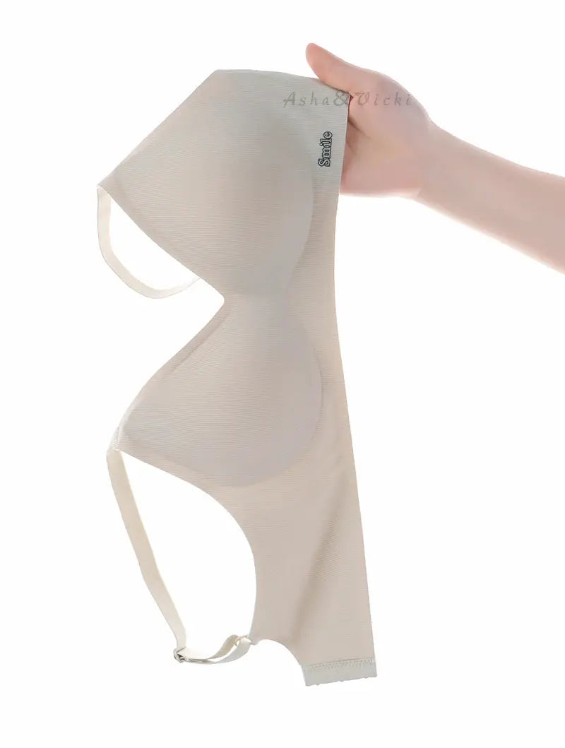 Simples Market latex cup bra, beige, skin-friendly, close-fitting