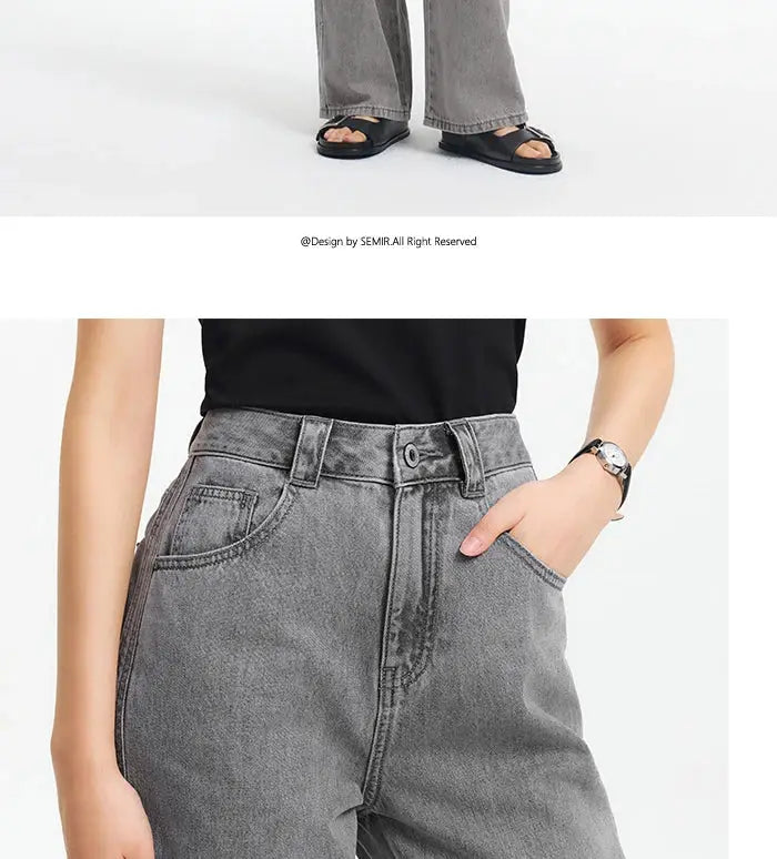 Semir Jeans Women Cool Feeling Wide Leg Floor Length Pants Summer 2025