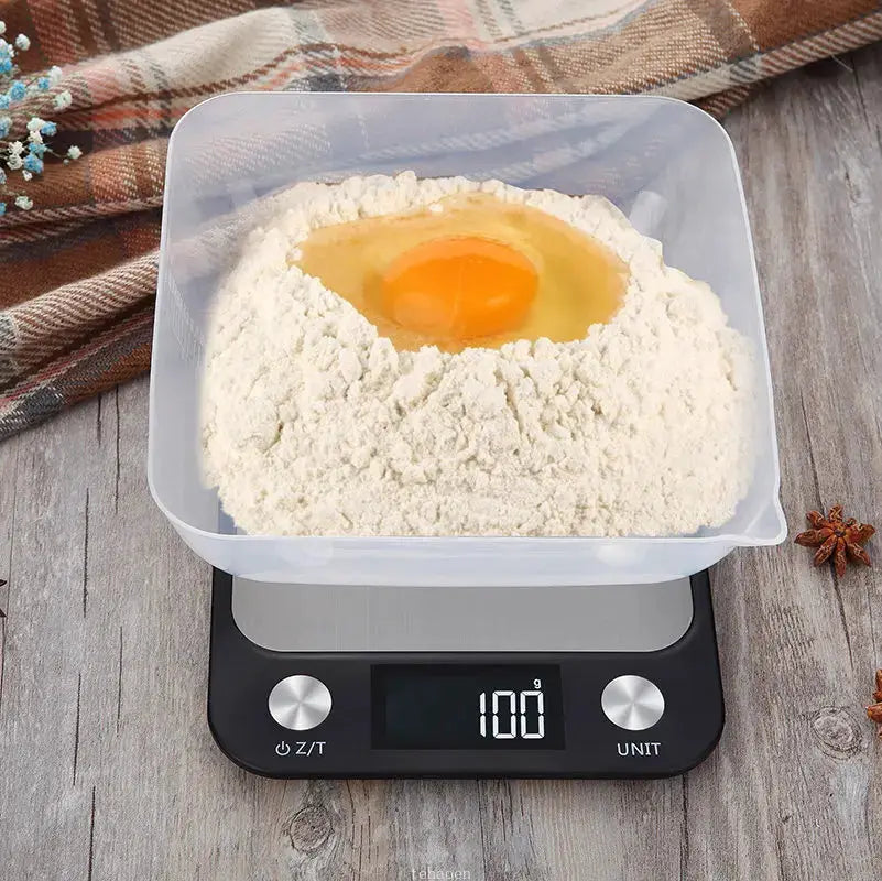 Kitchen Scale 15Kg 1g Weighing For Food Coffee Balance Smart Electronic Digital Scale Stainless Steel
