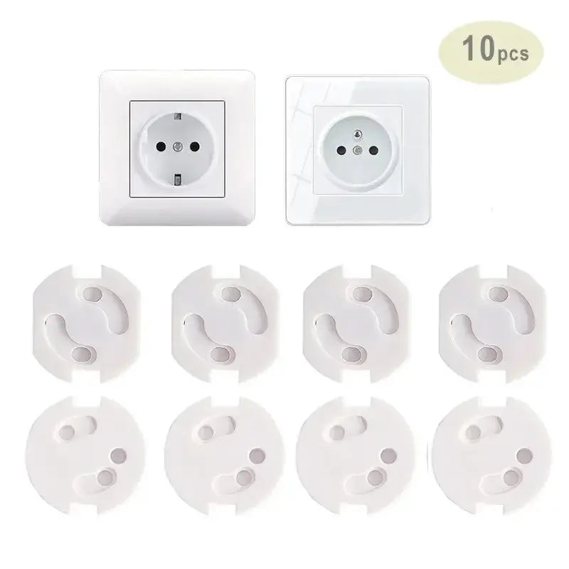 Baby Safety Socket Covers 10 Pack Electrical Outlet Protectors Child Safe Socket Security