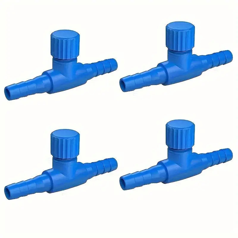 Aquarium Air Control Valve Set Of Four Adjustable One Way Air Flow Regulators For Fish Tanks Aeration