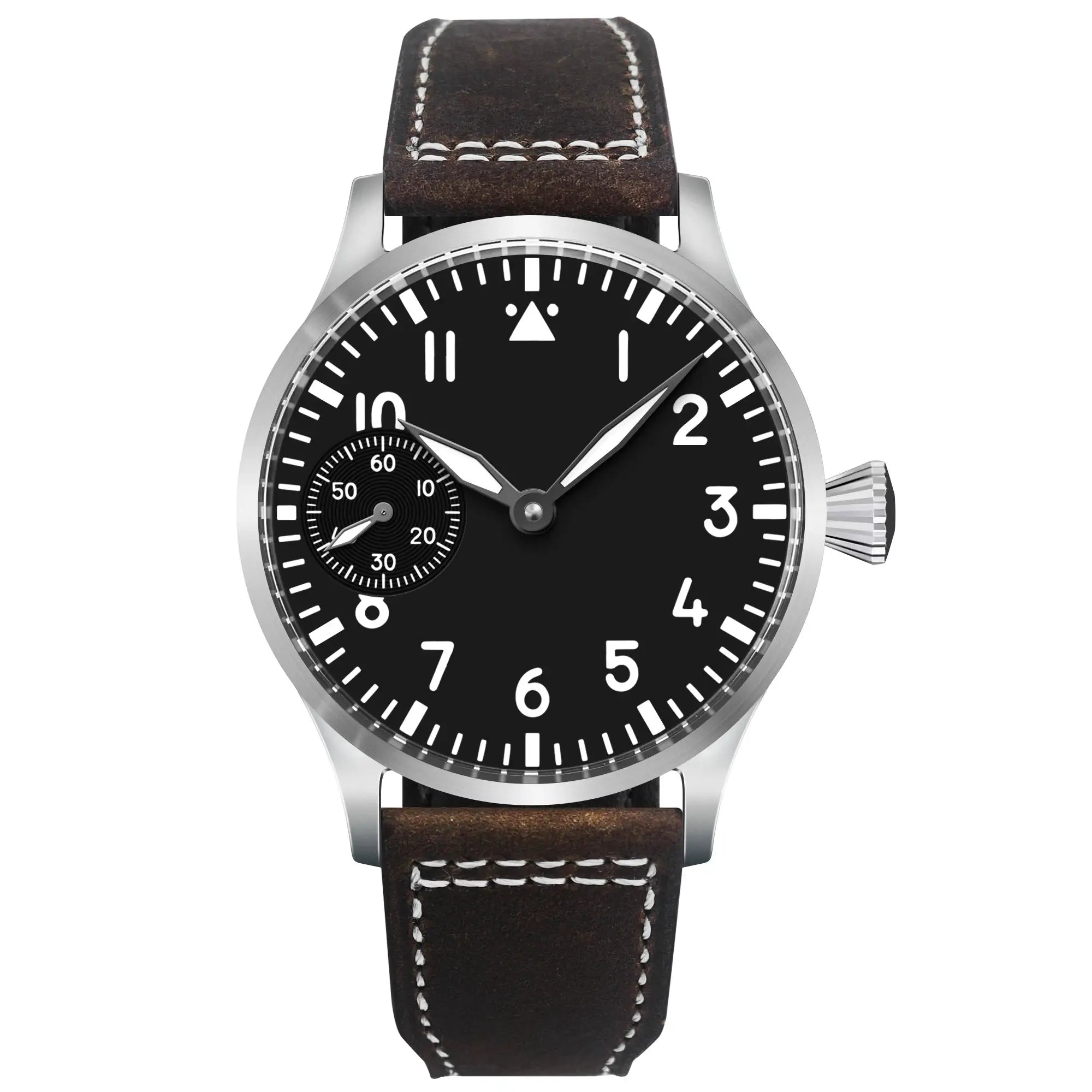 Corgeut Luxury Sapphire Glass 42mm Hand Wound Mechanical Watch With 316L Steel Case And 30m Water Resistant