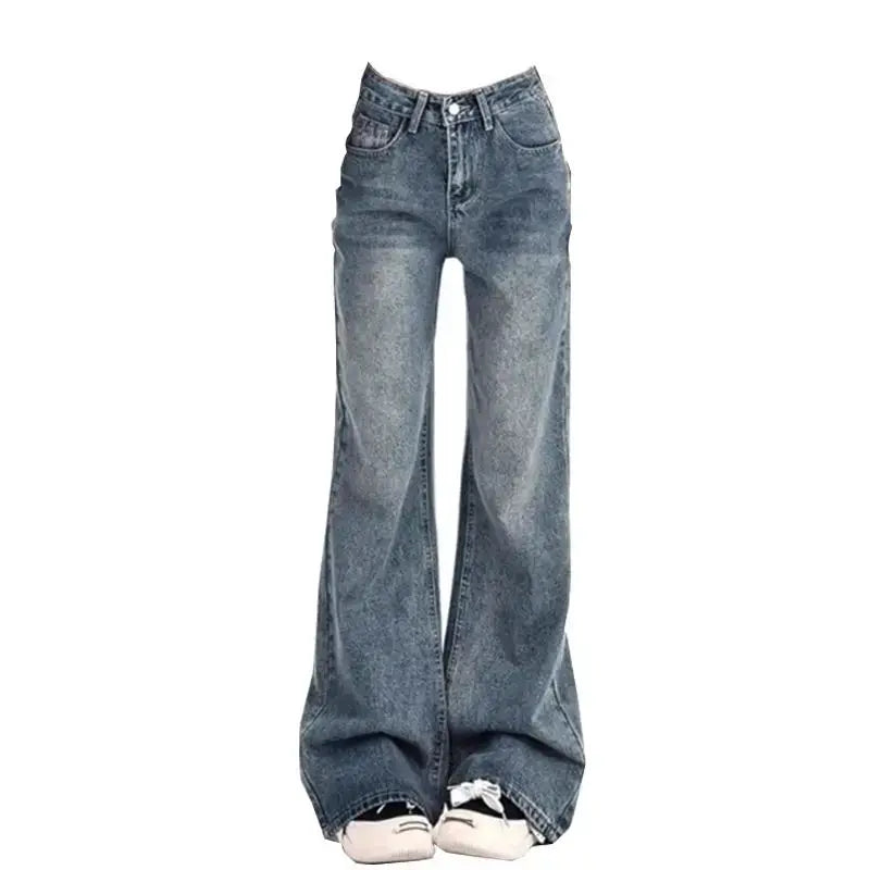 High Waist Flare Jeans Ladies Vintage Inspired Autumn Y2K Bell Bottoms