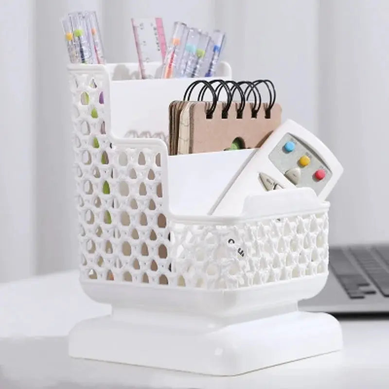 Plastic Desktop Organizer Storage Box for Cosmetics Jewelry and Stationery Makeup Organizer and School Desk Organizer