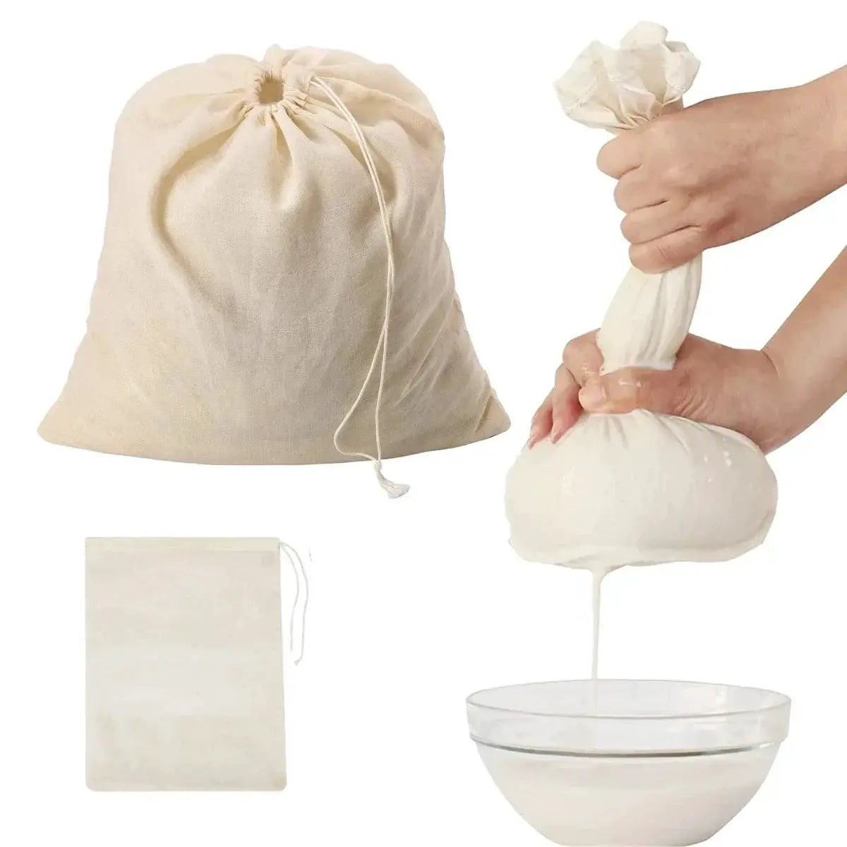 Cotton Filter Cloth For Cheese Making Tofu Milk Straining Coffee Brewing Kitchen Tools Gauze