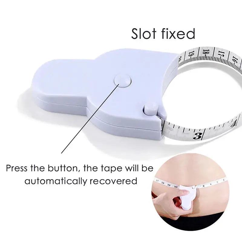 Self Tightening Body Measuring Tape Ruler 150cm 60 Inch Sewing Tailor Dressmaking Measure