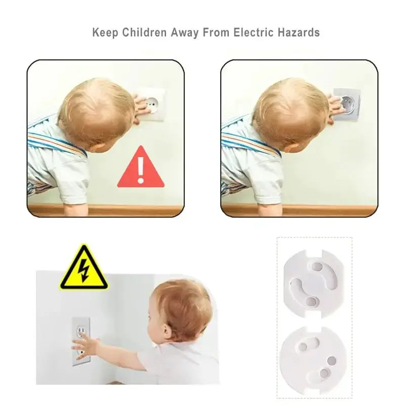 Baby Safety Socket Covers 10 Pack Electrical Outlet Protectors Child Safe Socket Security