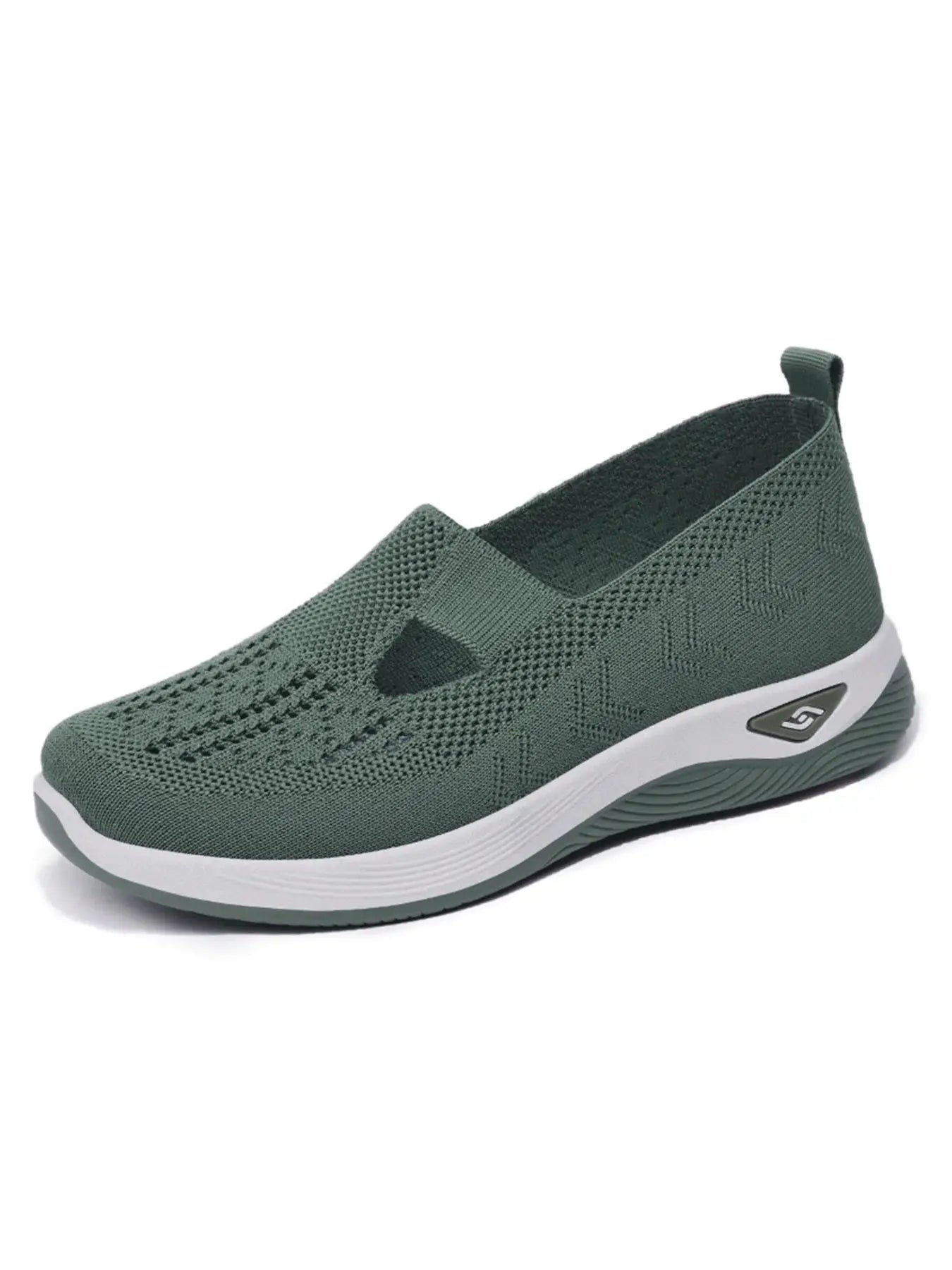 AeroStride Women Breathable Knit Sneakers Slip On Lightweight Air Mesh Upper Casual Comfort For Summer Everyday Wear