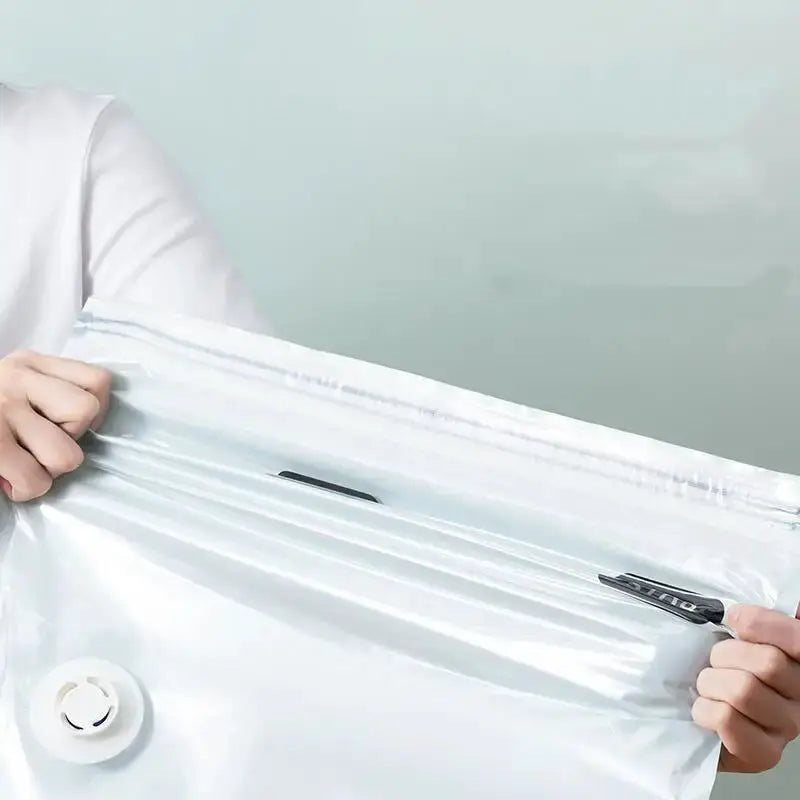 Large No Pump Vacuum Storage Bags For Clothes And Blankets Compression Bags With Travel Accessories And Rapid Exhaust Moisture Proof