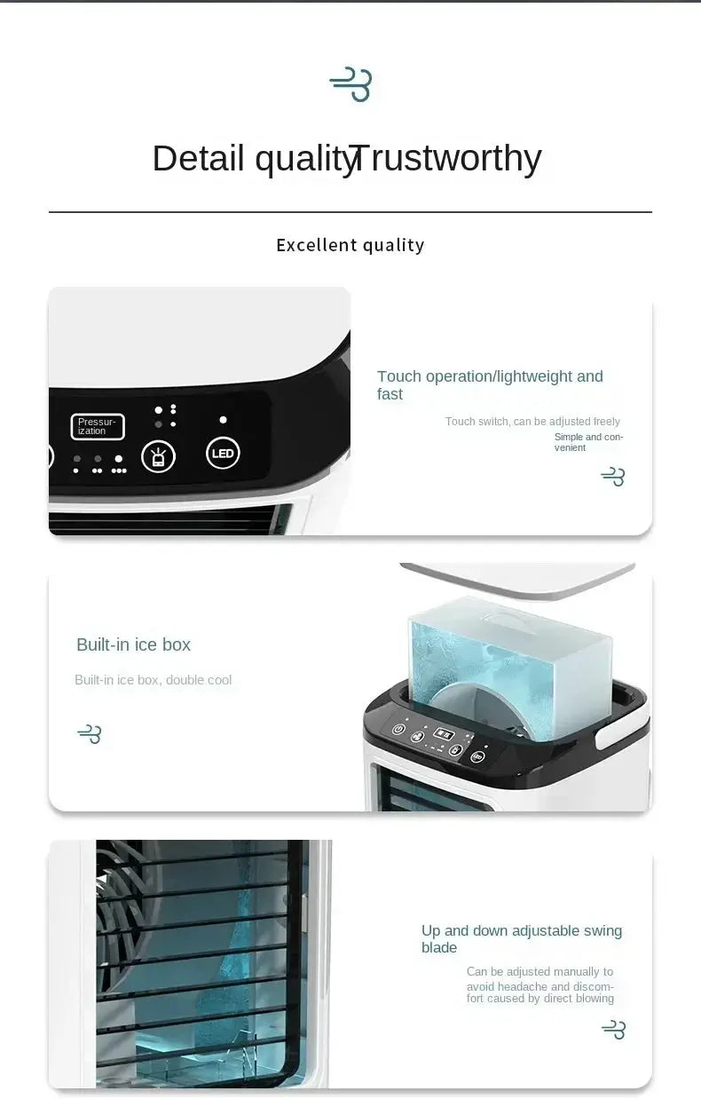 HOMEFISH small desktop humidifier by Simples Market; USB-powered, quiet with built-in ice box