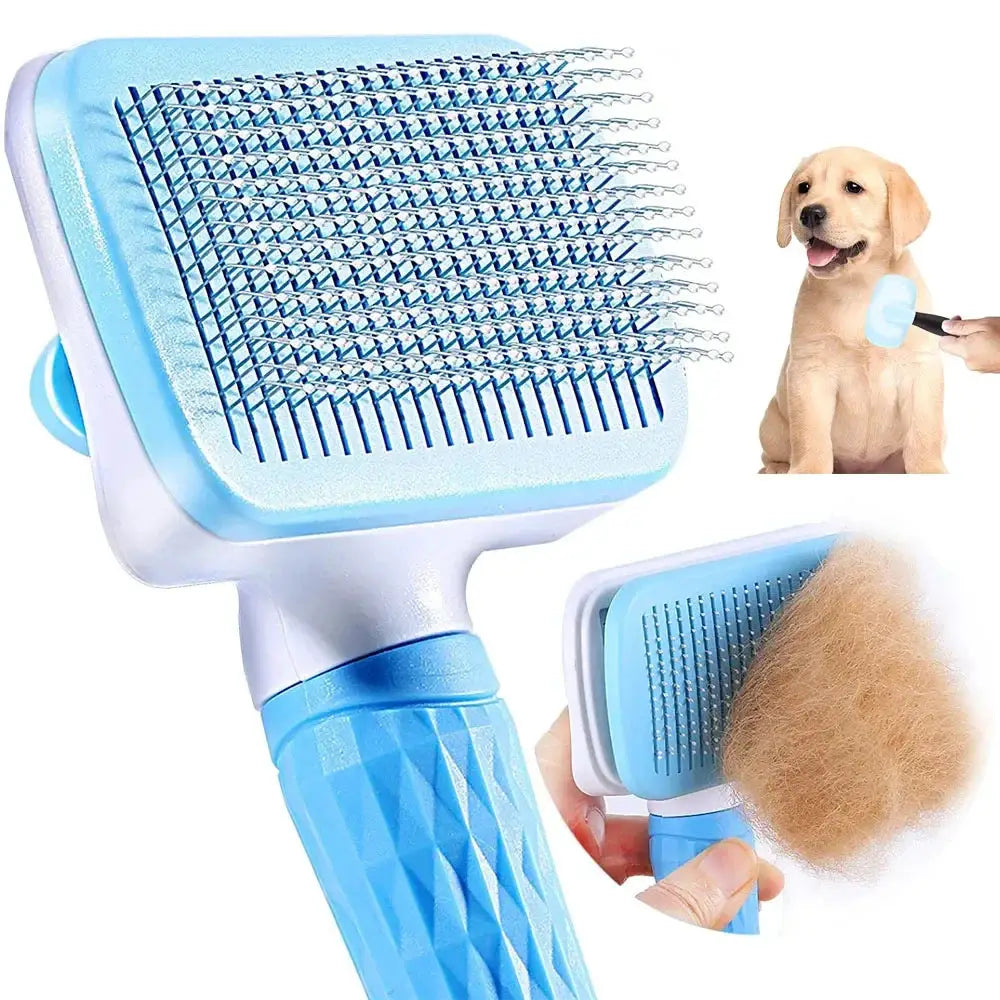 Dog Hair Remover Brush for Cats and Dogs Long Hair Grooming Comb for Shedding and Cleaning Bath Brush Pet Supplies
