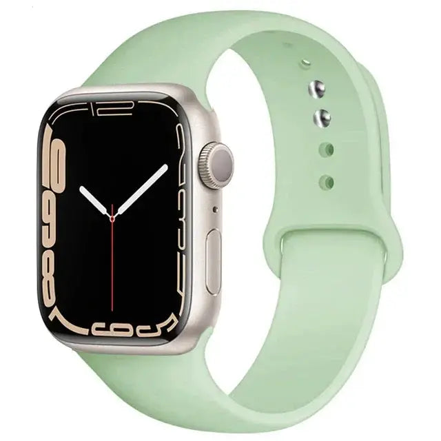 Silicone Band For Apple Watch straps 49mm 40mm 44 mm 45mm 46mm 42mm 41mm 38mm sports bracelet iWatch series 10 9 8 3 SE ultra 2