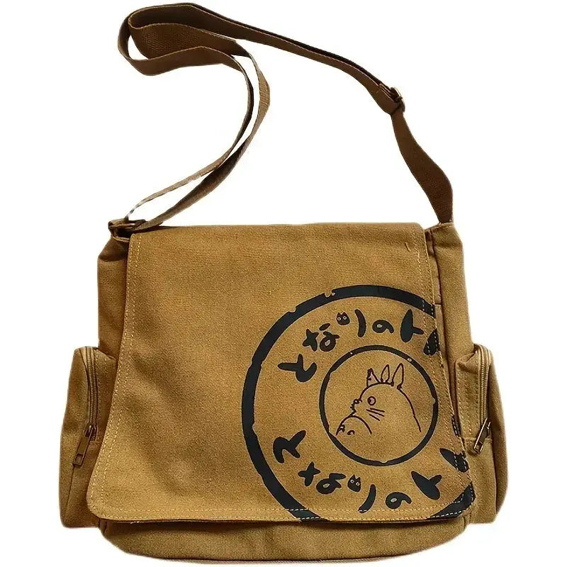 NovaCarry Womens Canvas Shoulder Bag Large Capacity Crossbody With Cartoon Print
