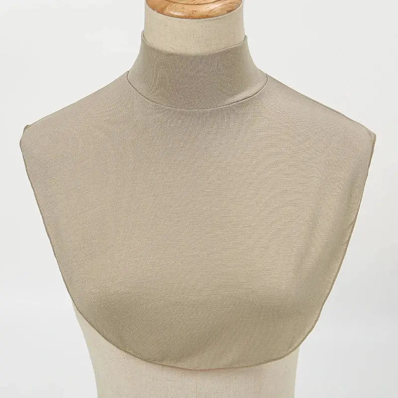 Modista Luxe Modal Turtleneck Hijab Extension With Detachable Neck Warmer For Warm Layered Look
