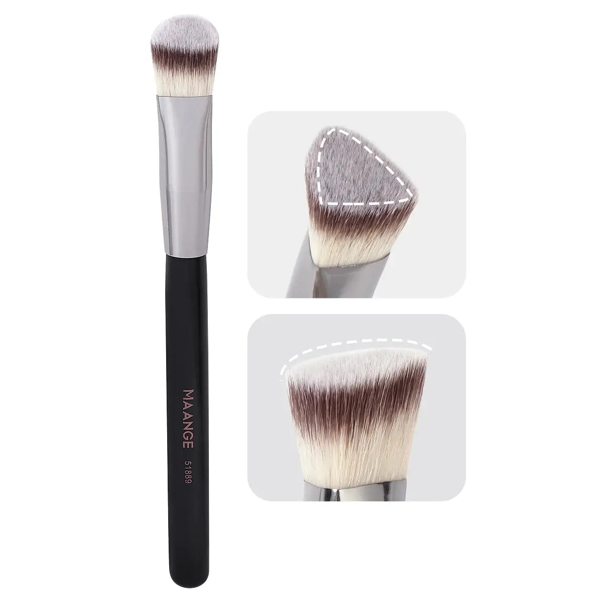 Maange Under Eye Concealer Brush Triangle Foundation Brush With Synthetic Hair For Seamless Blending Of Liquid Concealer