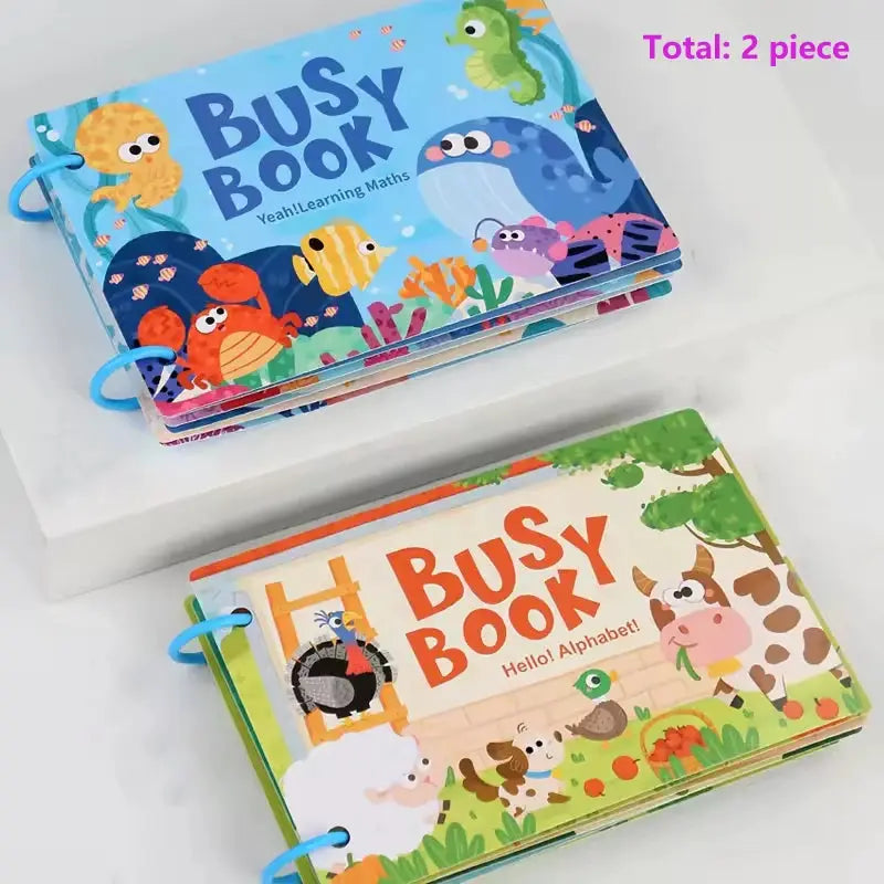 Montessori Baby Busy Book My First Quiet Book Early Learning Toy Matching Game For Babies Aged 2 To 3