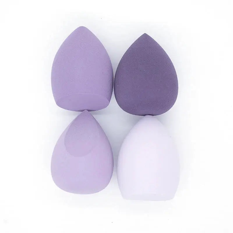 4 Piece Bevel Cut Makeup Sponge Set For Wet And Dry Application Foundation Powder Puff Beauty Cosmetic Sponges