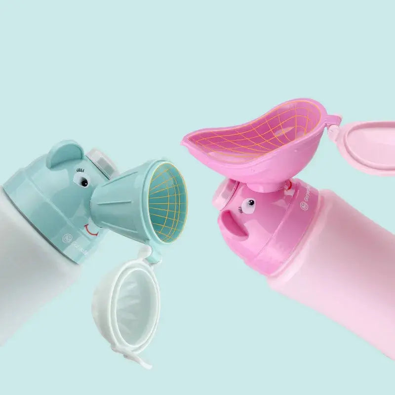 Emergency Portable Kids Urinal for Travel and Car Use Anti Leakage Shrinkable Potty 600ml 750ml for Boys and Girls