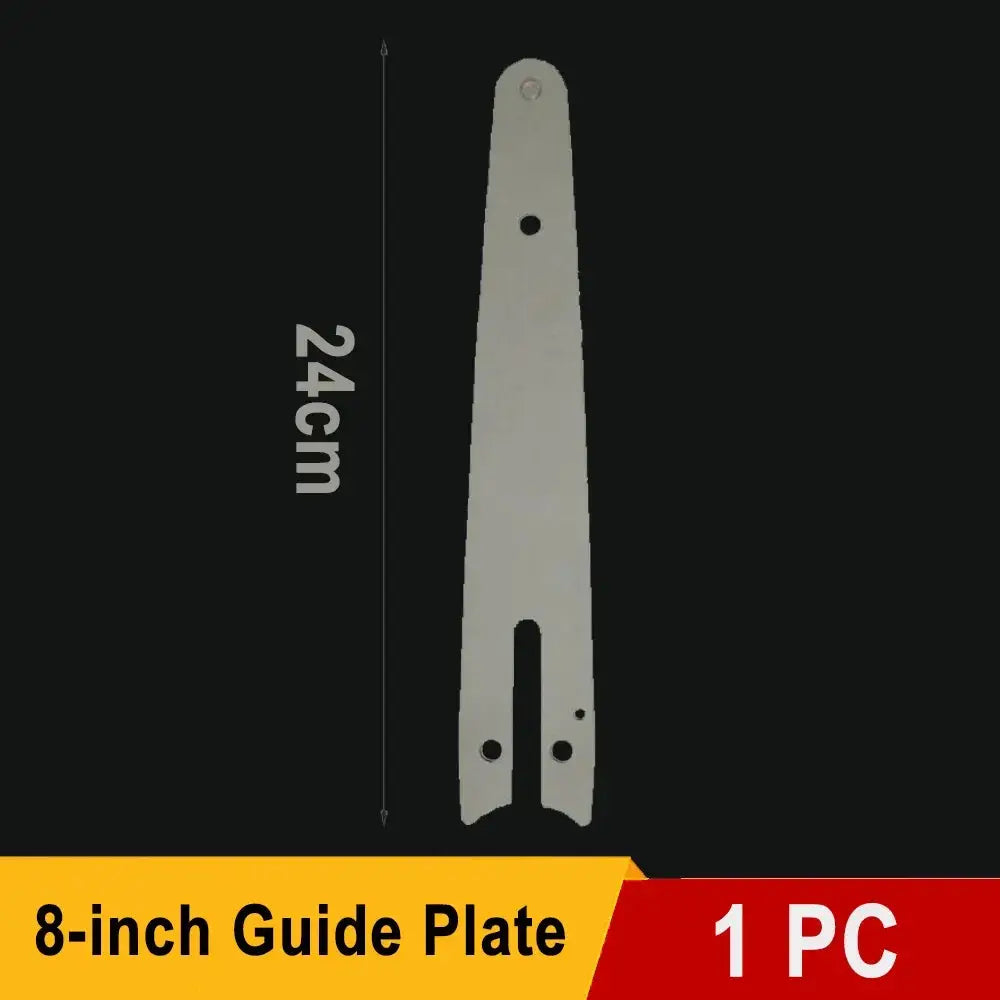 8 Inch Electric Chainsaw Bar Replacement One Quarter Inch Pitch With 22 Knives And 45 Link Chain For Garden Tools