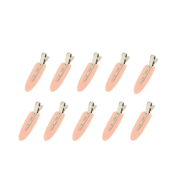 GlowStyle No Crease Hair Clips 10 Piece Set For Women And Girls Secure Hold Without Bending