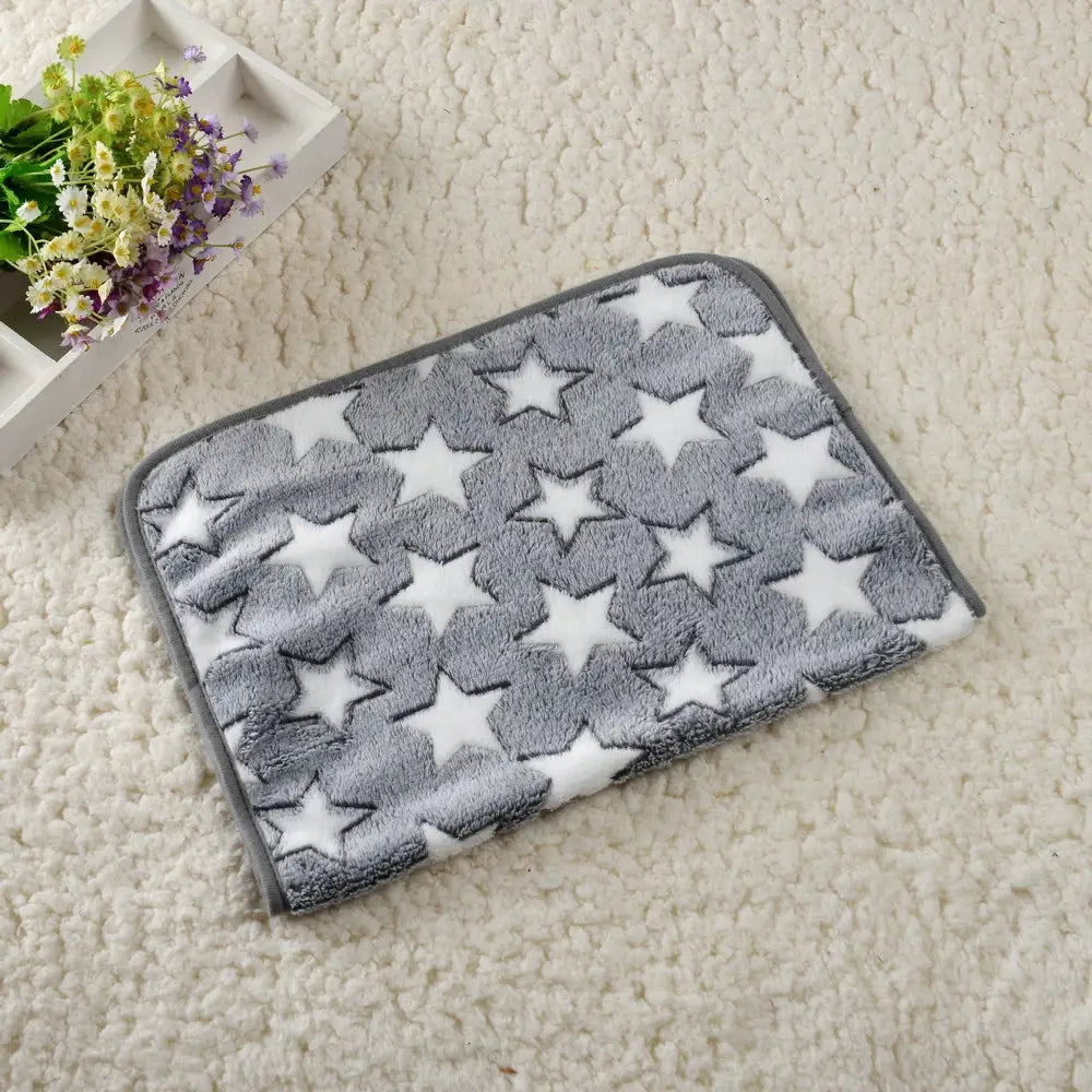 Soft Cozy Dog Bed Mat For Small To Large Dogs Bone Star Avocado Print Warm Mattress Pet Cat Sleeping Blanket