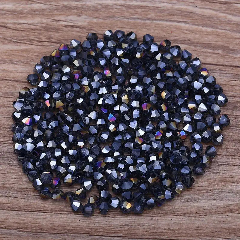 300Pcs Exquisite 4mm Bicone Crystal Beads for Jewelry Making Accessories 061-080