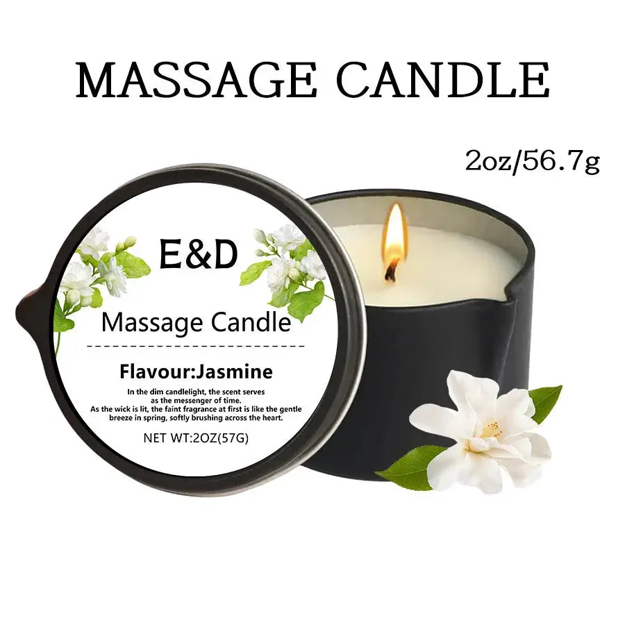 Massage Oil Candle for Stress Relief and Skin Moisturizing Aromatherapy Spa Essentials Luxury Candles