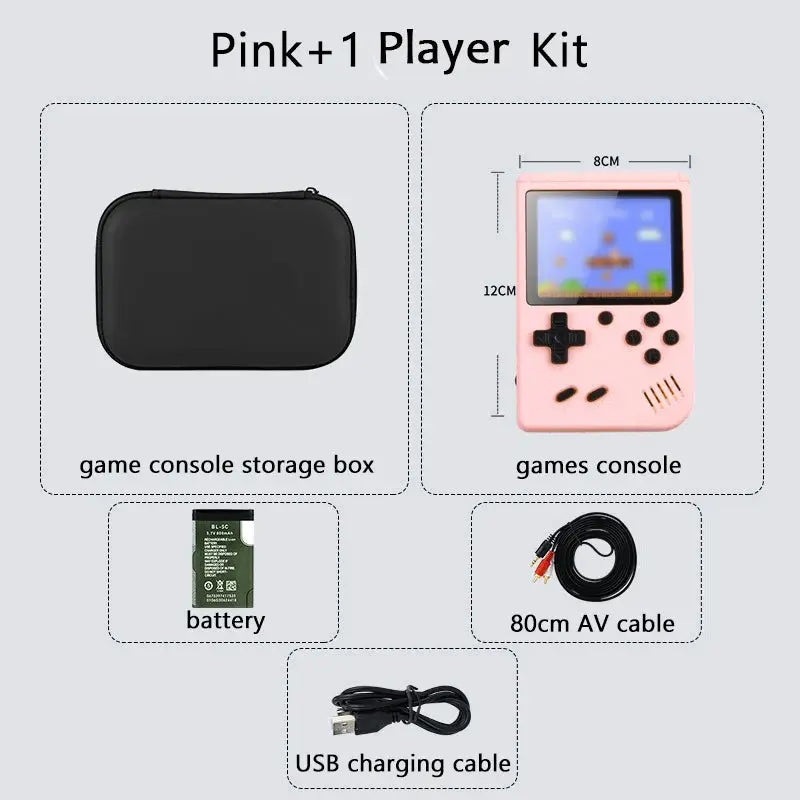 Handheld Game Console With 500 Plus Classic Games, Game Boy Emulator, TV Output, Rechargeable Battery For Kids