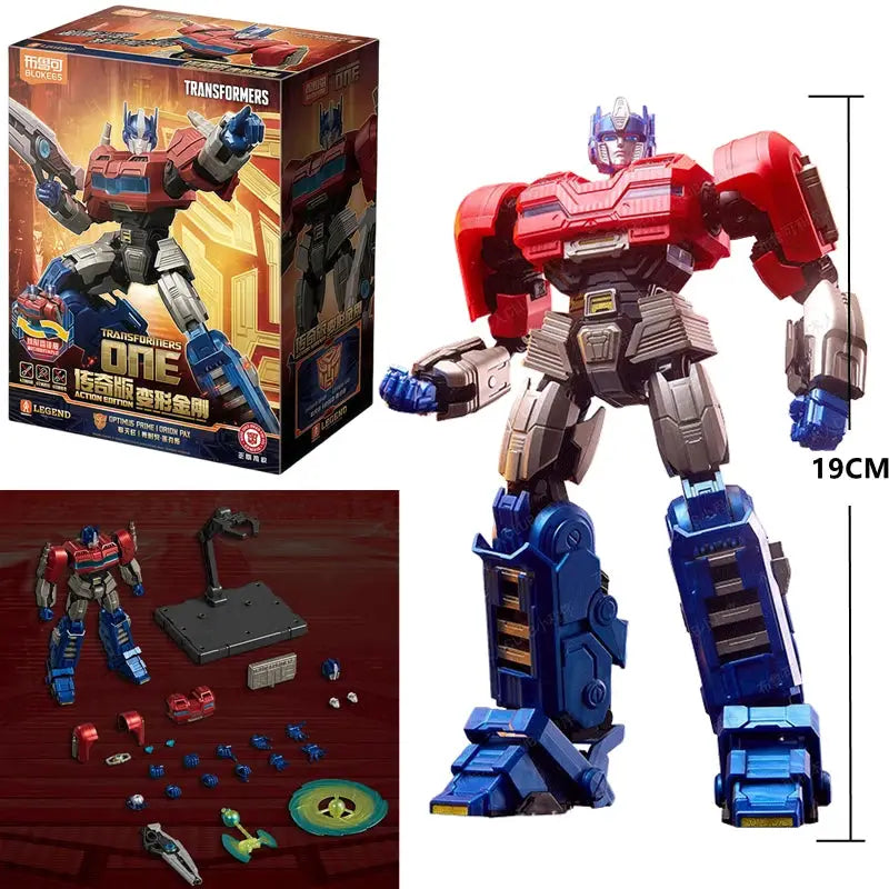 18.5cm Blokees Transformers Tarn Soundwave Orion Pax Optimus Prime IDW Action Edition Decepticons Figure Toy