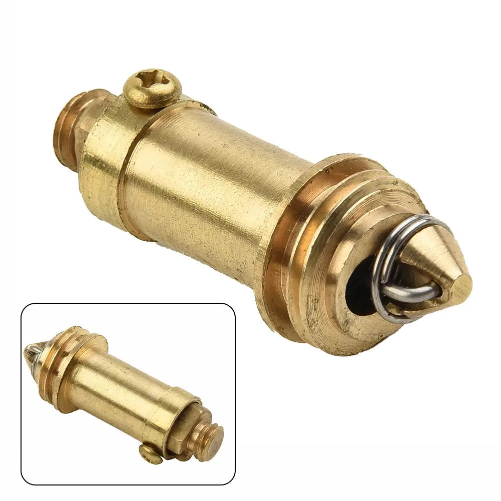 Brass pop-up waste plug for basin/sink with spring mechanism