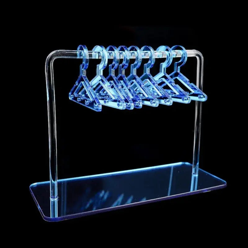 8 Pcs Hangers Shaped Jewelry Holder Personalized Earrings Display Racks Hanging Clothes Stand Storage Organizer