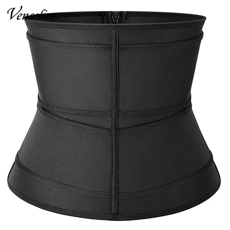 Veneslim men's black waist trainer belt cincher for slimming, body shaper