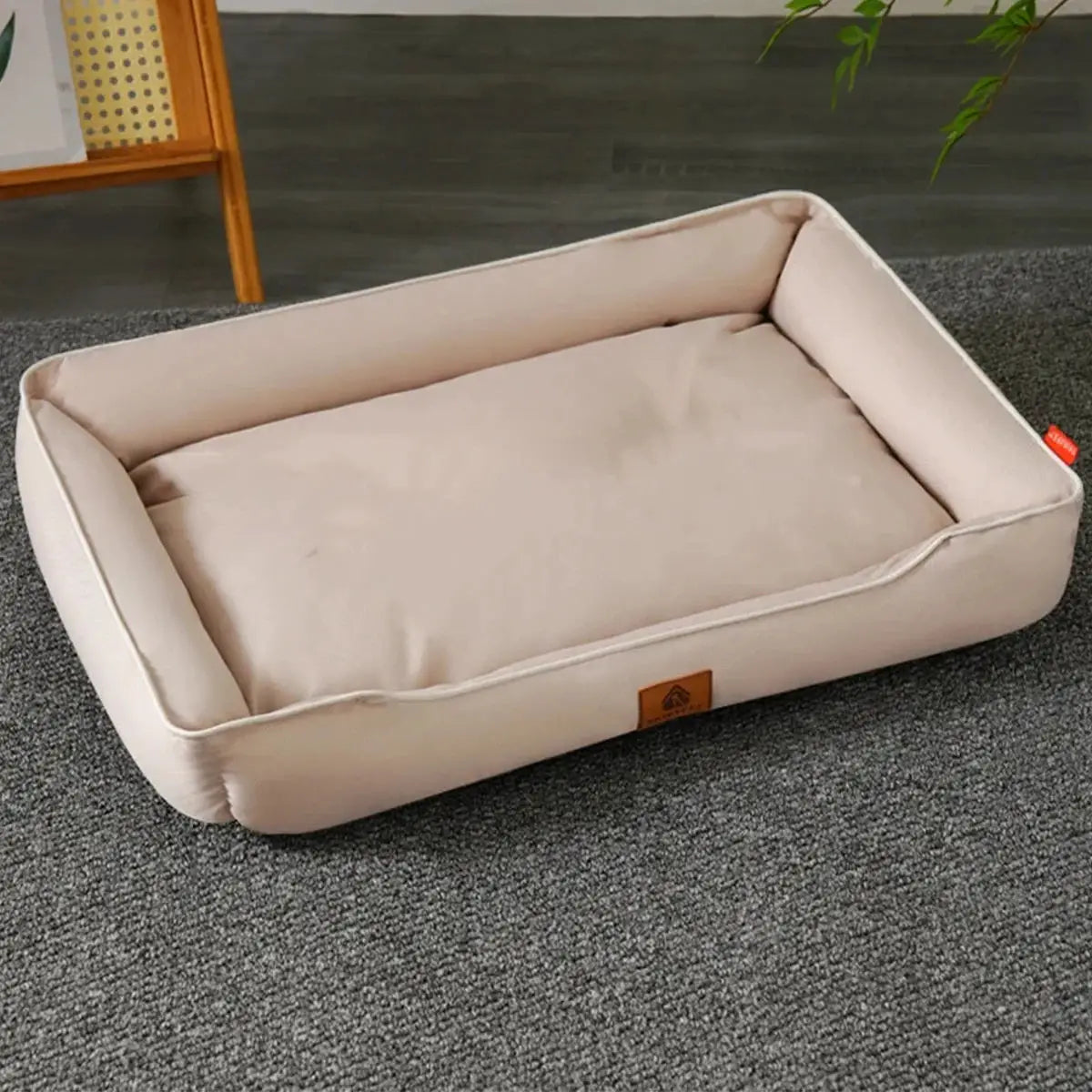 Four Season Square Dog Bed For Large Dogs Waterproof Sofa Style Pet House With Thick Soft Interior And Urine Proof Liner