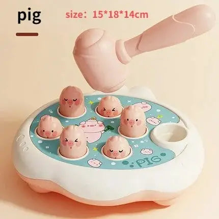 Cartoon Whac A Mole Montessori Baby Toy Educational Toddler Gift Animal Theme Knocking Game Parent Child Board Game Boy
