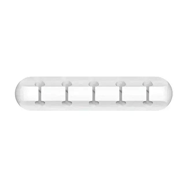 FlexGuard Silicone USB Cable Winder and Wire Organizer with Self Adhesive Clips for Mouse Keyboard Headset iPhone Huawei