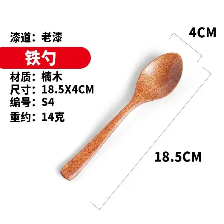 Bamboo Wooden Spoon Kitchen Utensil For Cooking Stirring Serving Eco Friendly Dinner Soup Teaspoon