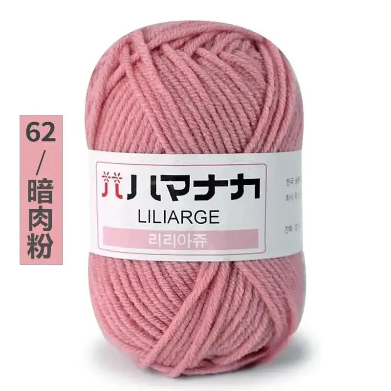 Milk Sweet Soft Cotton Baby Yarn Bamboo Blend Velvet Thick Wool For Hand Knitting And Crochet DIY Sweaters