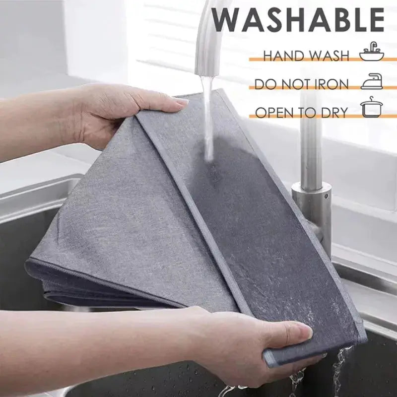 Drawer storage box, gray fabric, Simples Market; washable underwear and sock organizer