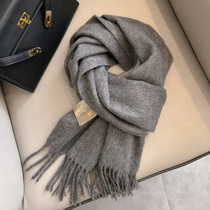 NordicWeave Winter Narrow Wool Scarf 28 Color Options 100 Percent Wool Lightweight Yet Warm Unisex