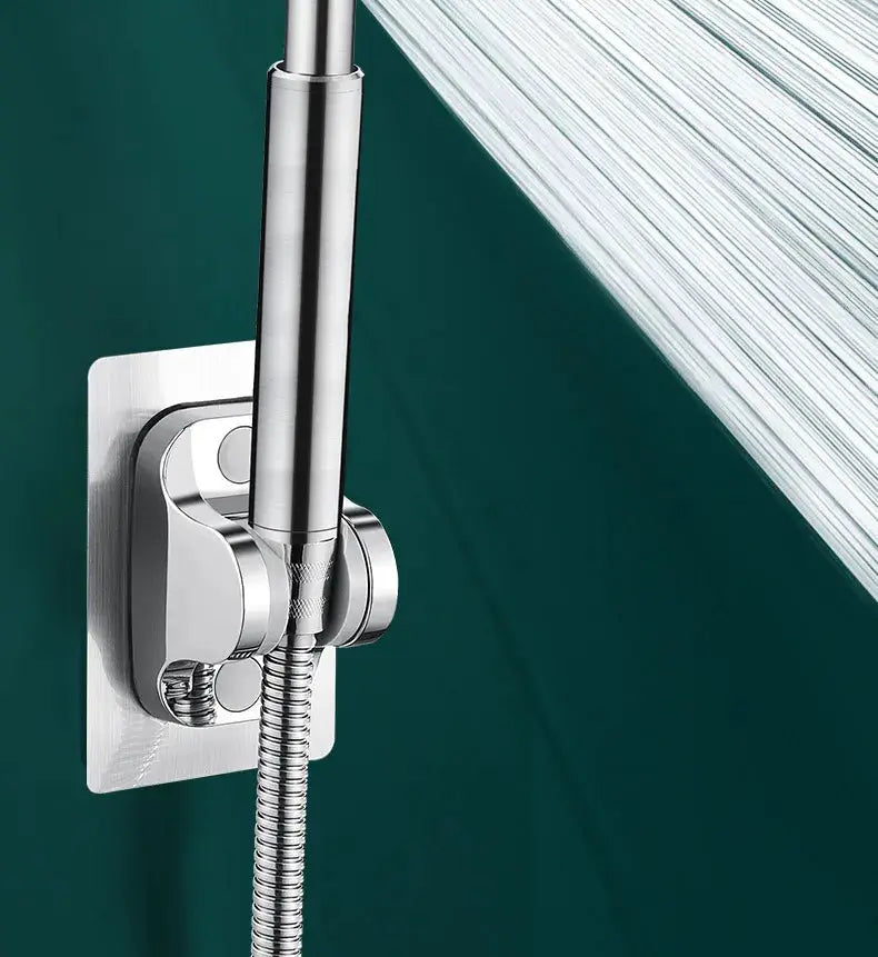 Simples Market SUS 304 stainless steel handheld shower head with chrome finish and flexible hose