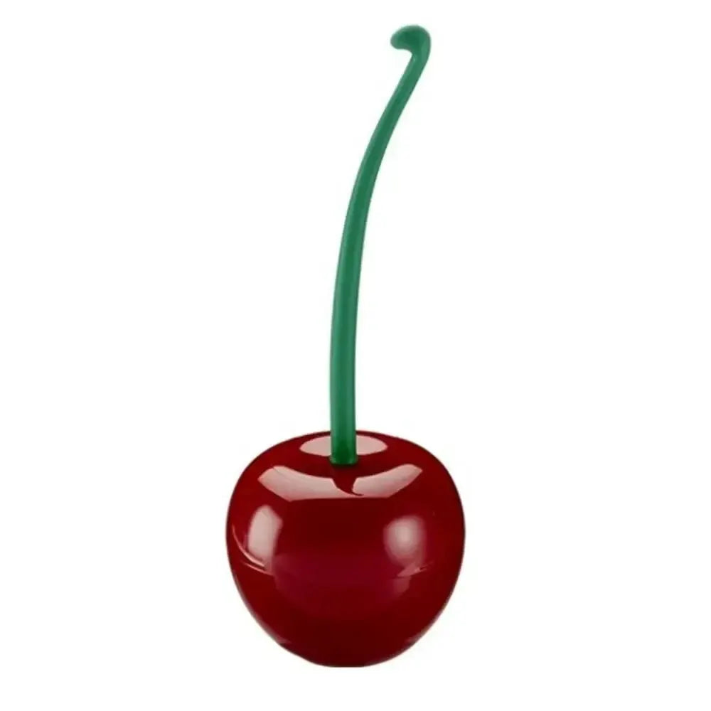 Cherry Shape Red Toilet Brush With Holder Set Bathroom Accessories