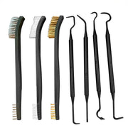 Allsome Double End Steel Wire Brush And Nylon Pick Set Universal Hunting Gun Cleaning Kit Tactical Rifle Cleaning Tool