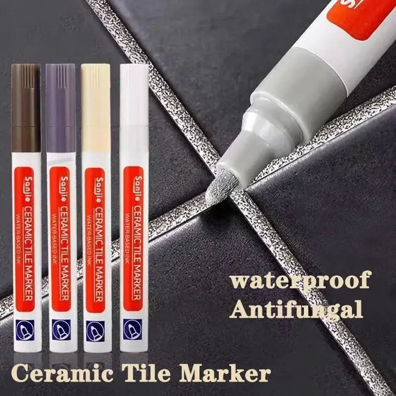Waterproof Tile Marker Grout Pen For Wall Seams And Floor Repair In Bathrooms Kitchens Toilets Black White Gold Silver