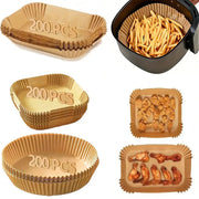 Air Fryer Paper Liners Disposable Parchment Paper Oil Proof Waterproof Nonstick Round, Square And Rectangle
