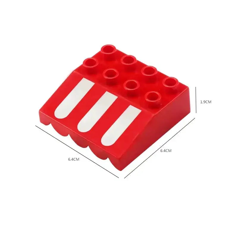 Big Building Blocks Houses Kit With Doors Windows Walls And Roof Compatible With Large Bricks Boys And Girls Toy Gifts