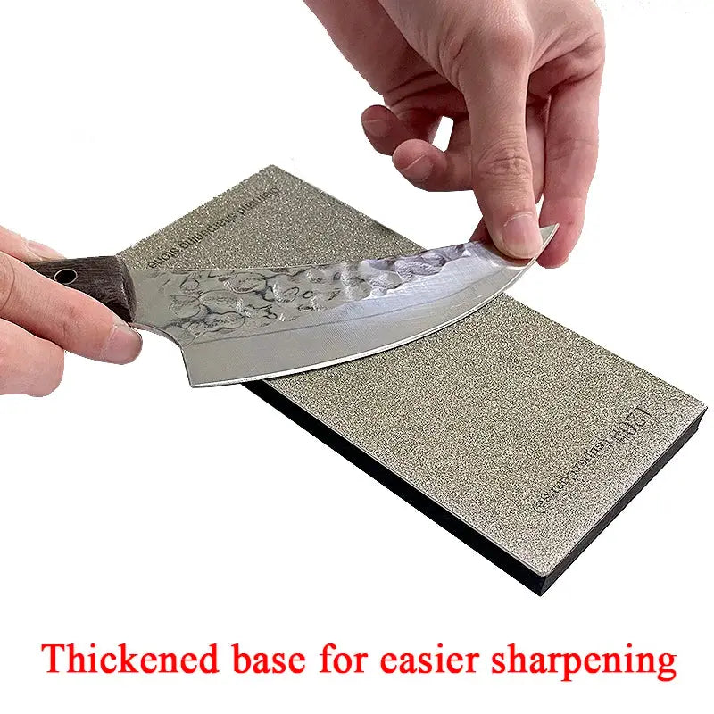 Thickened Non Slip Base Diamond Stone Kitchen Knife Sharpening System 15 Degree Sharpener Whetstone Leather Polishing