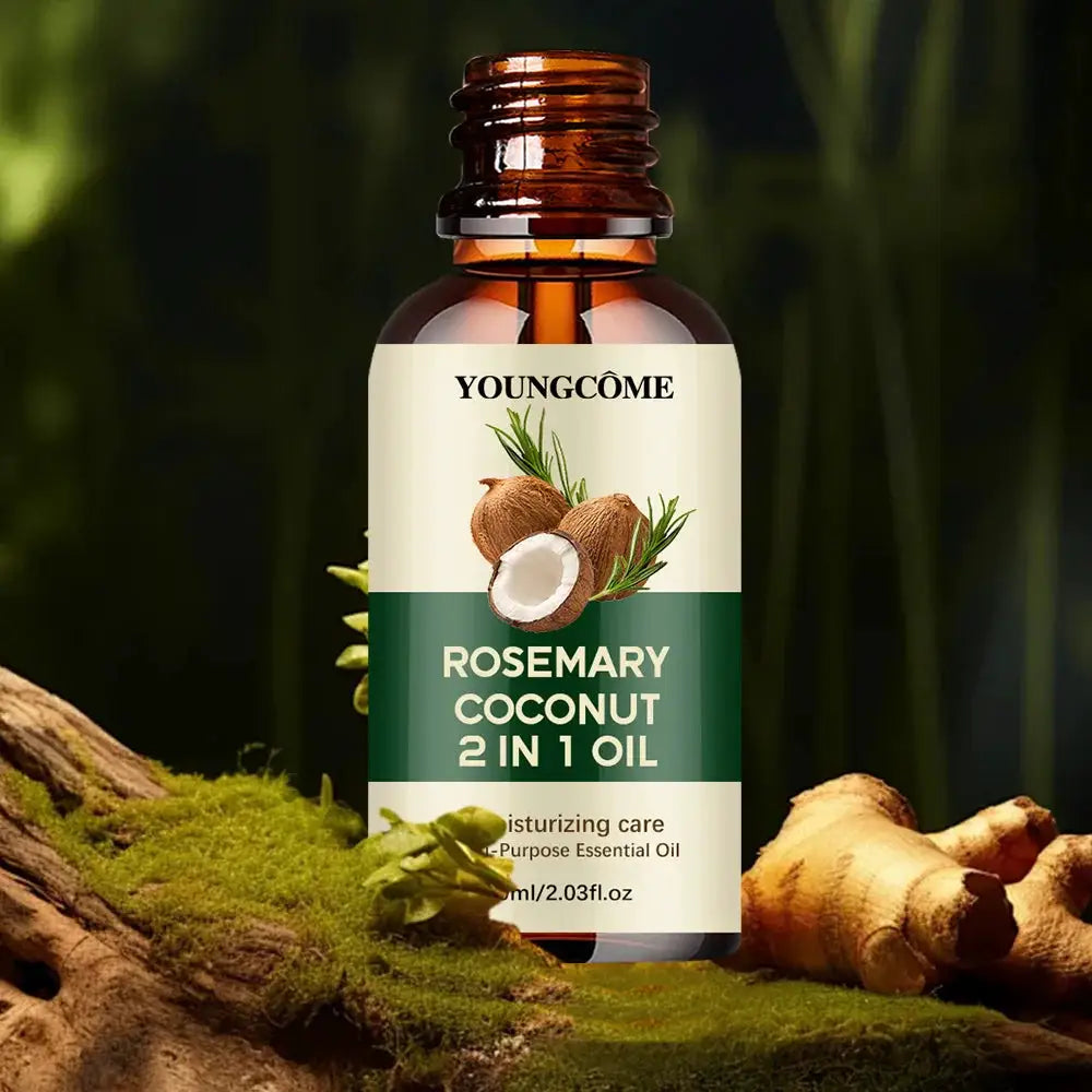Rosemary Oil And Coconut Oil For Hair Loss Prevention Nourishes Strengthens Roots Scalp Treatment Hair Care